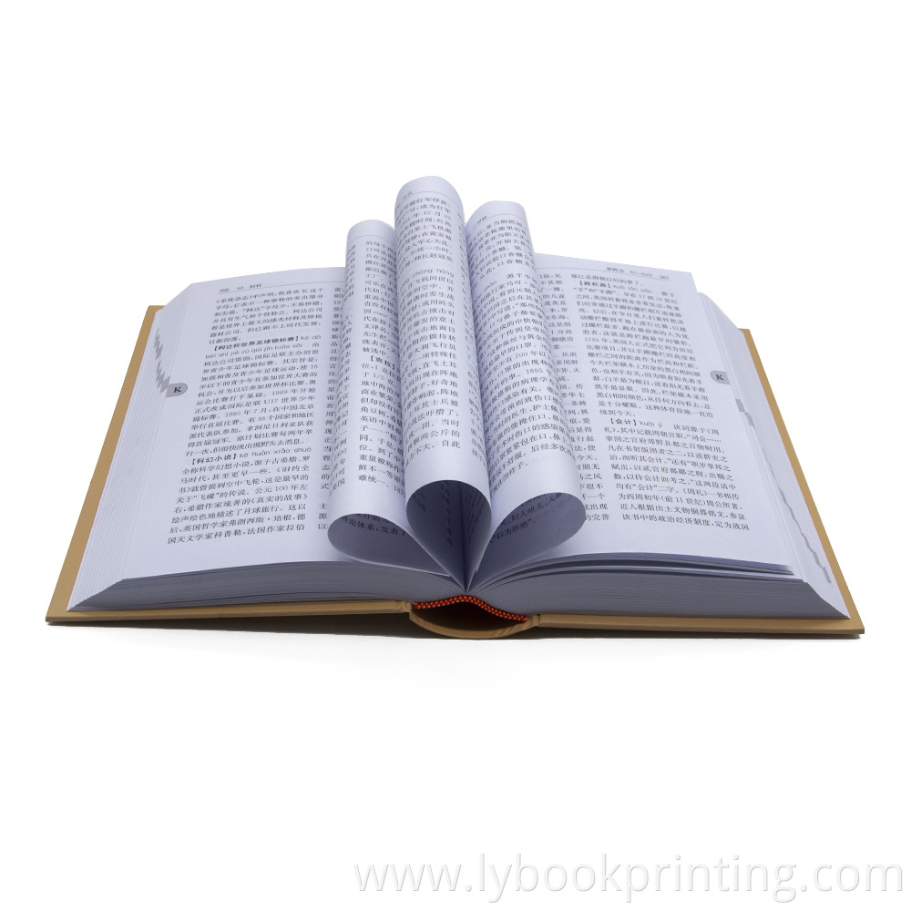 Personalized custom hardcover offset printing A5 Oxford Dictionary of everything's origin printing